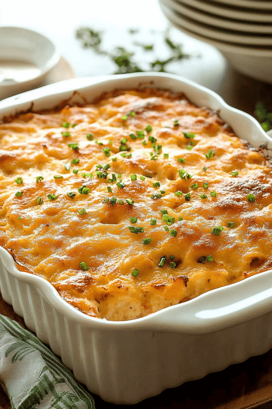 Hashbrown Breakfast Casserole ingredients organized and measured on kitchen counter