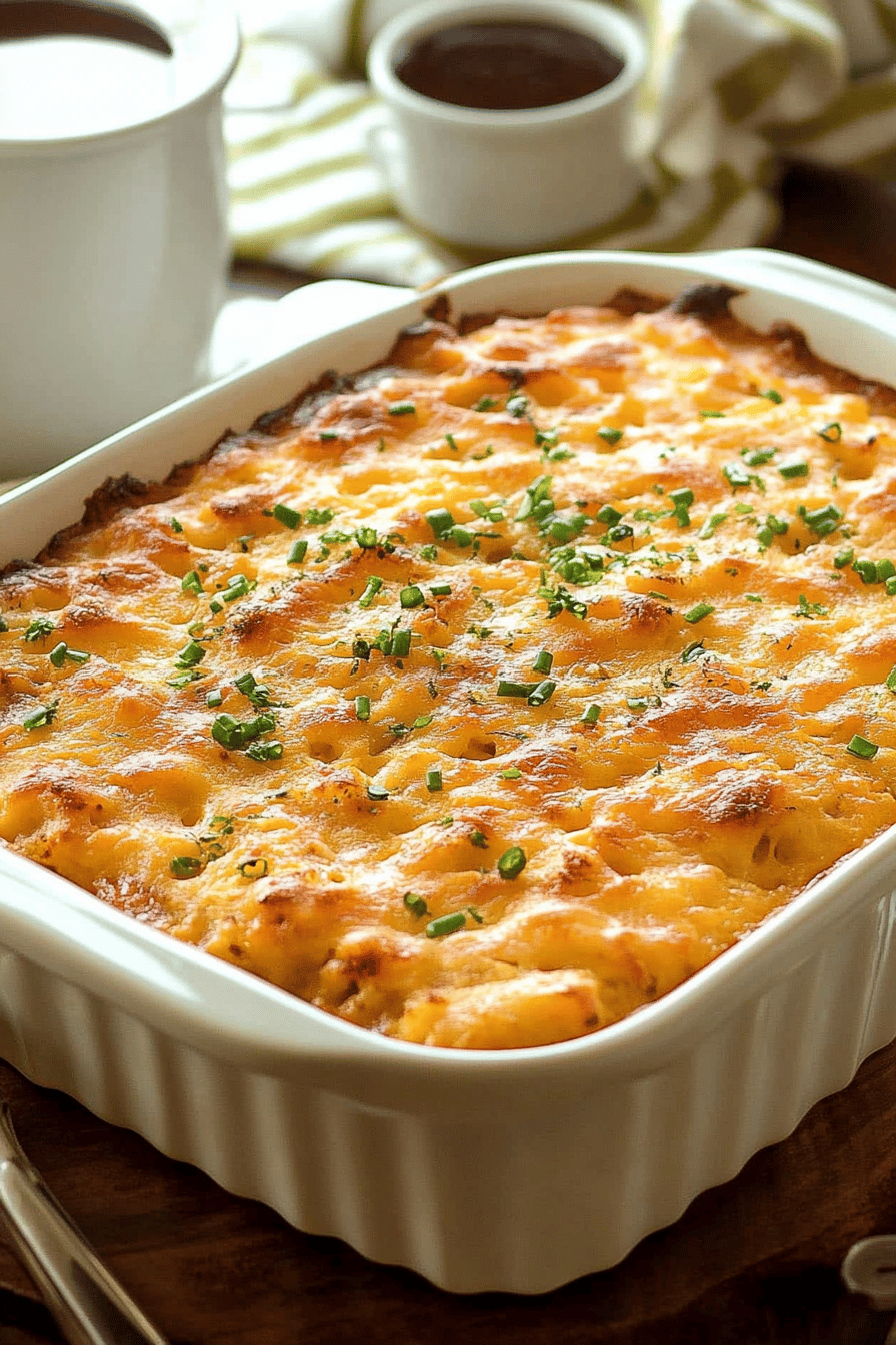 Hashbrown Breakfast Casserole slice on plate showing perfect texture and swirl pattern