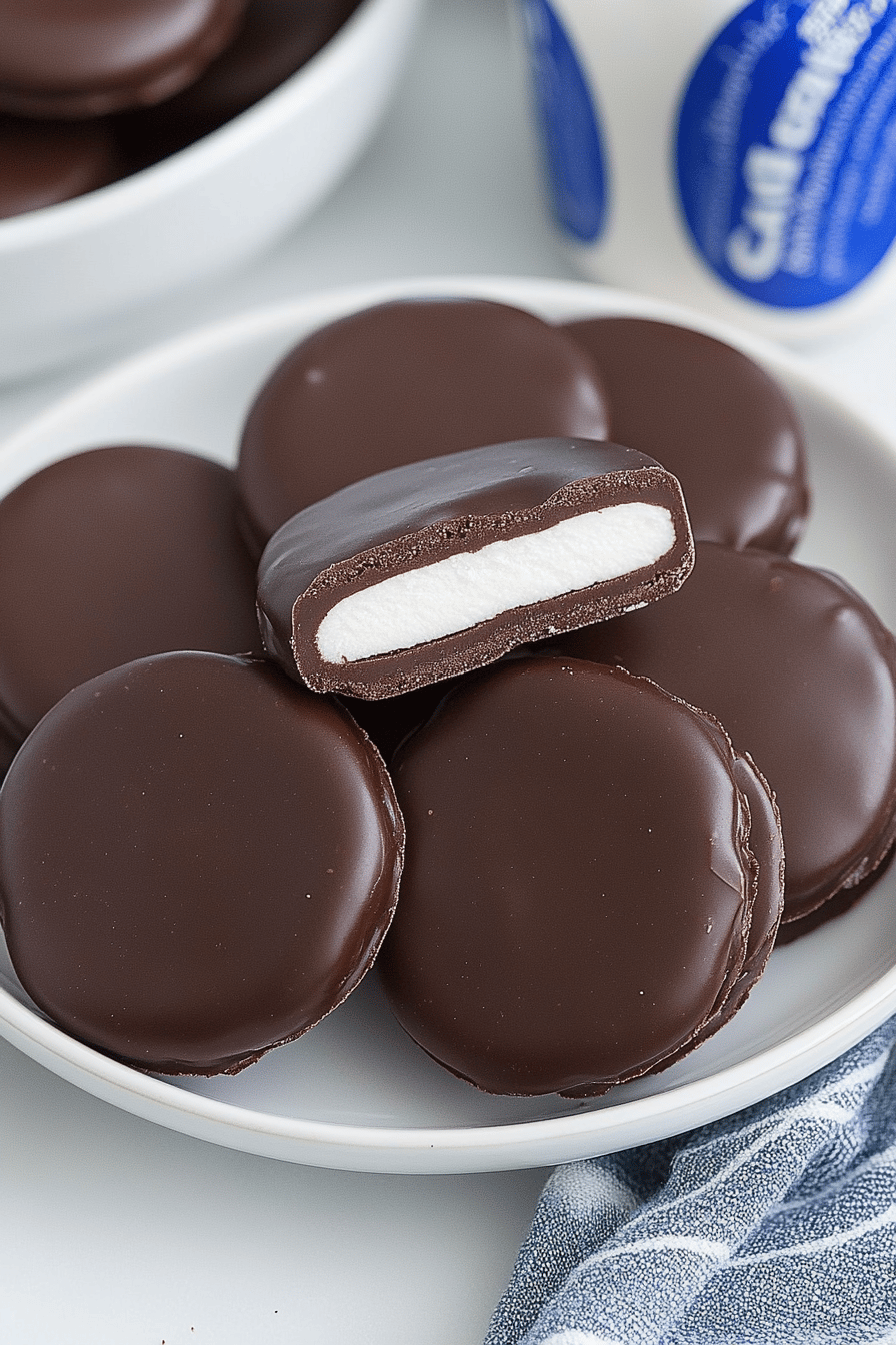 Homemade Peppermint Patties ingredients organized and measured on kitchen counter