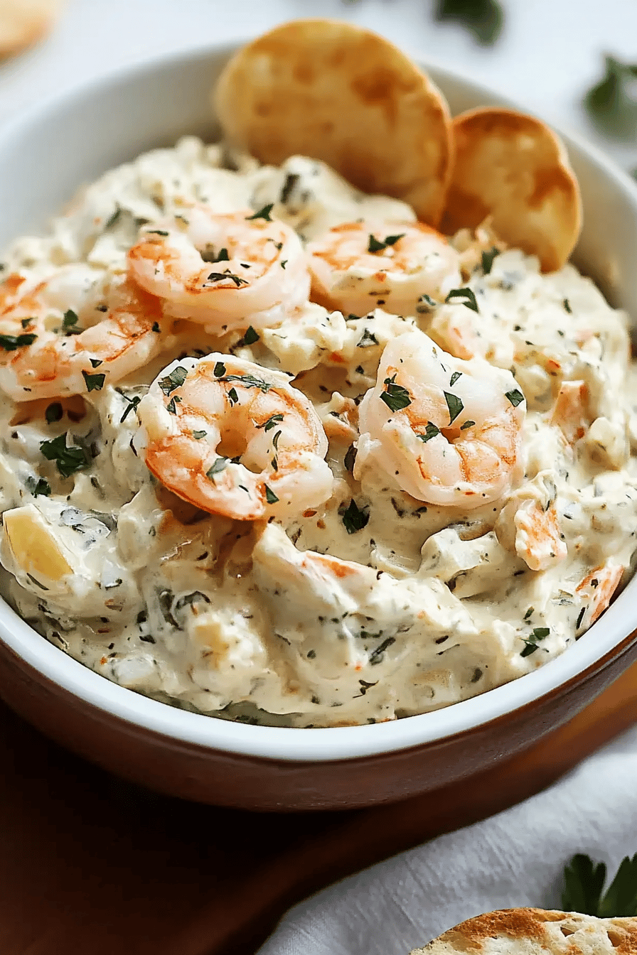 Homemade Shrimp Butter final dish beautifully presented and ready to serve