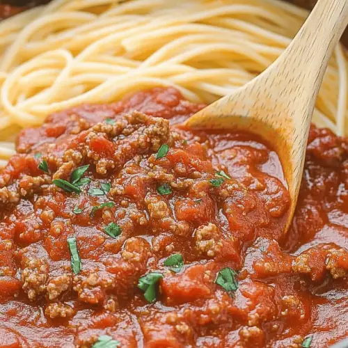 Homemade Spaghetti Meat Sauce