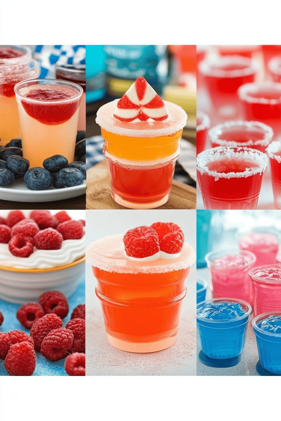 Jello Shots Recipe slice on plate showing perfect texture and swirl pattern