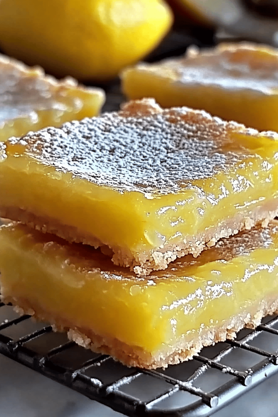 Lemon Bars Recipe ingredients organized and measured on kitchen counter