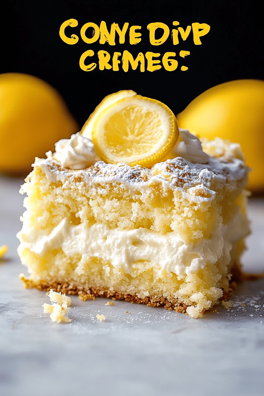 Lemon Cream Cheese Dump Cake