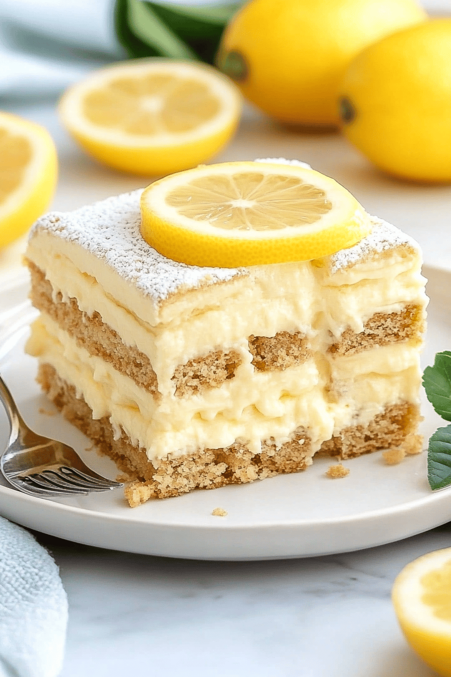 Lemon Eclair Cake ingredients organized and measured on kitchen counter