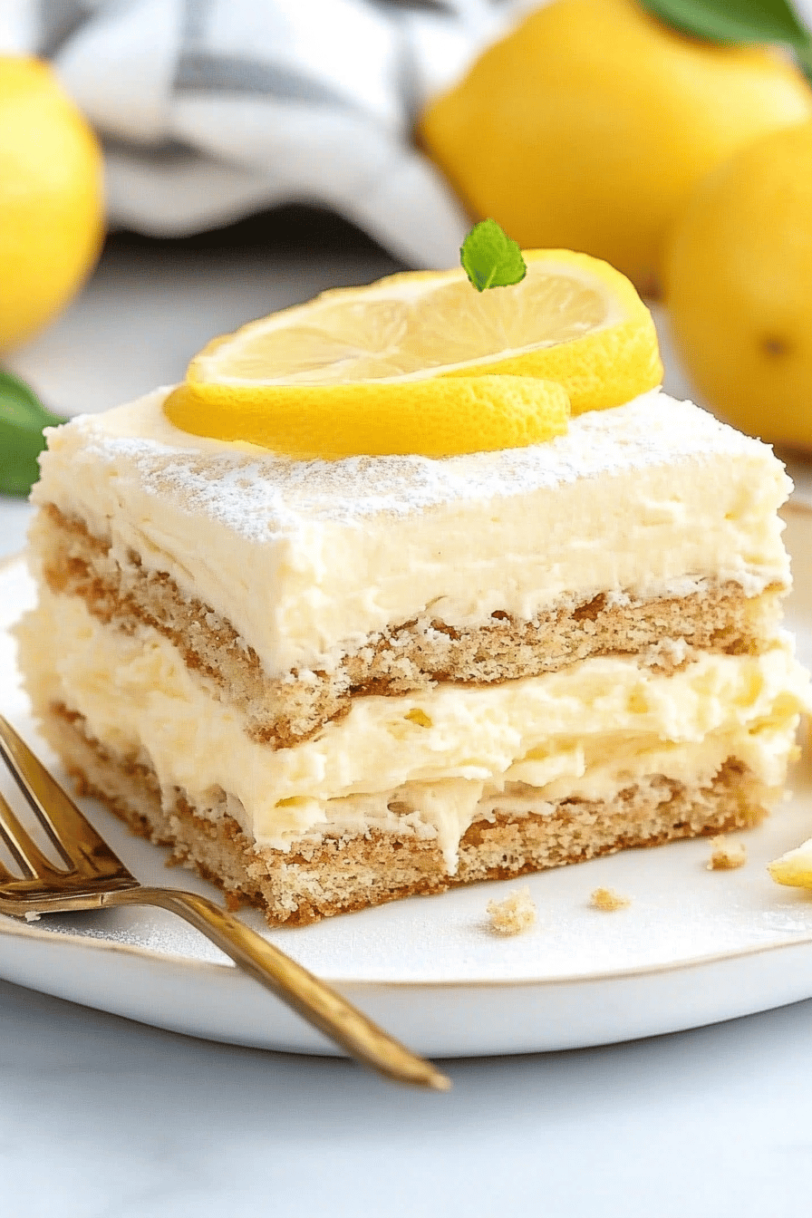 Lemon Eclair Cake