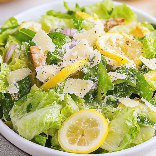 Lemon Parmesan Salad Recipe