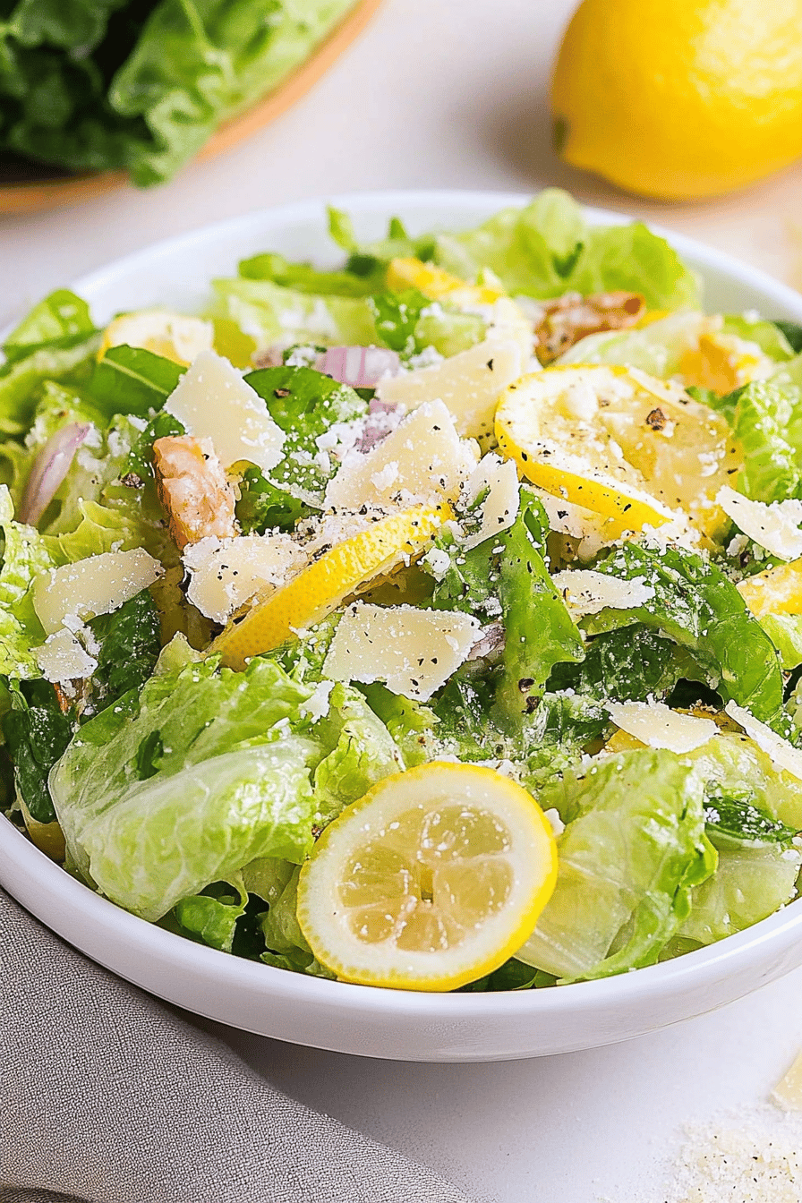 Lemon Parmesan Salad Recipe