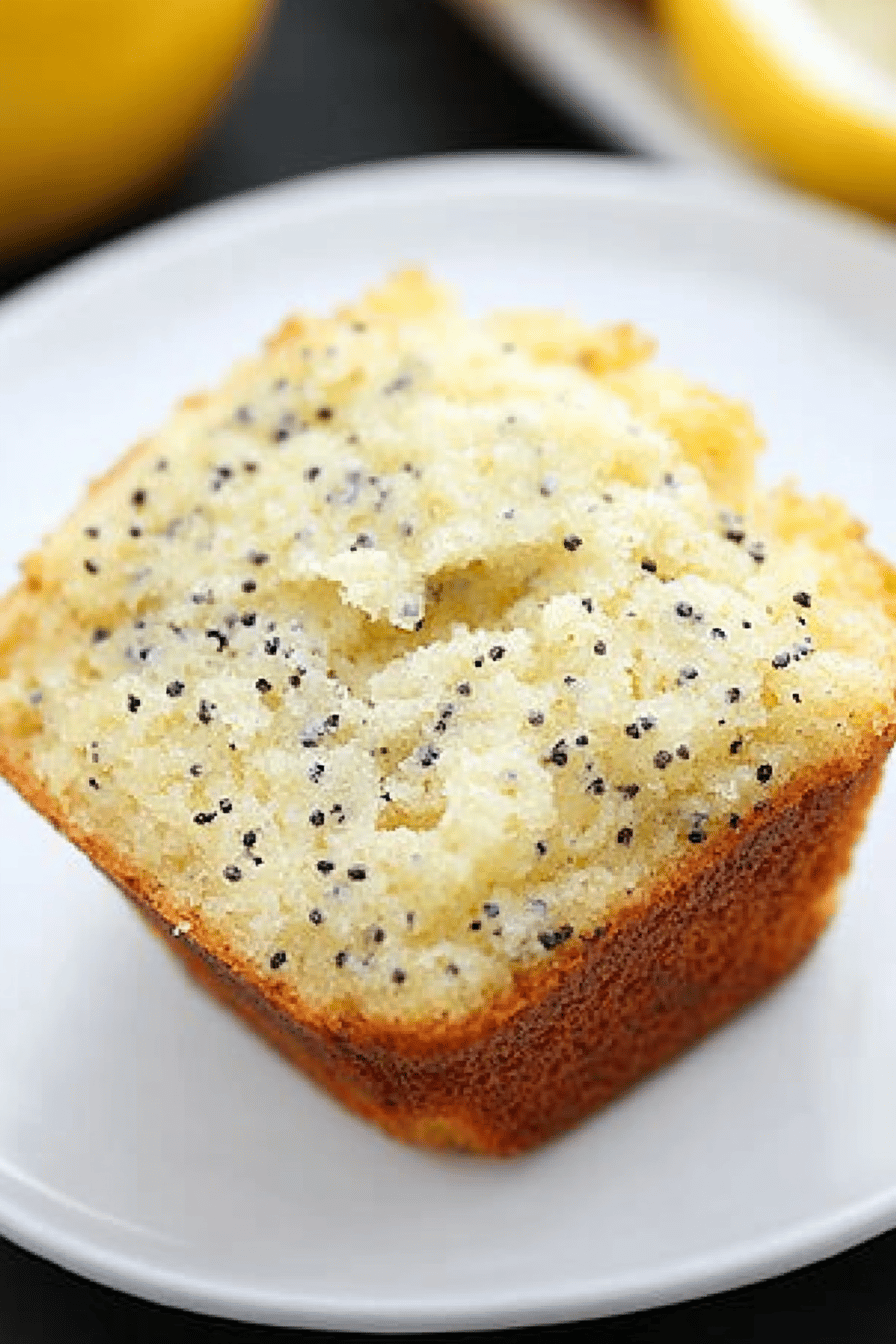 Lemon Poppyseed Muffins ingredients organized and measured on kitchen counter