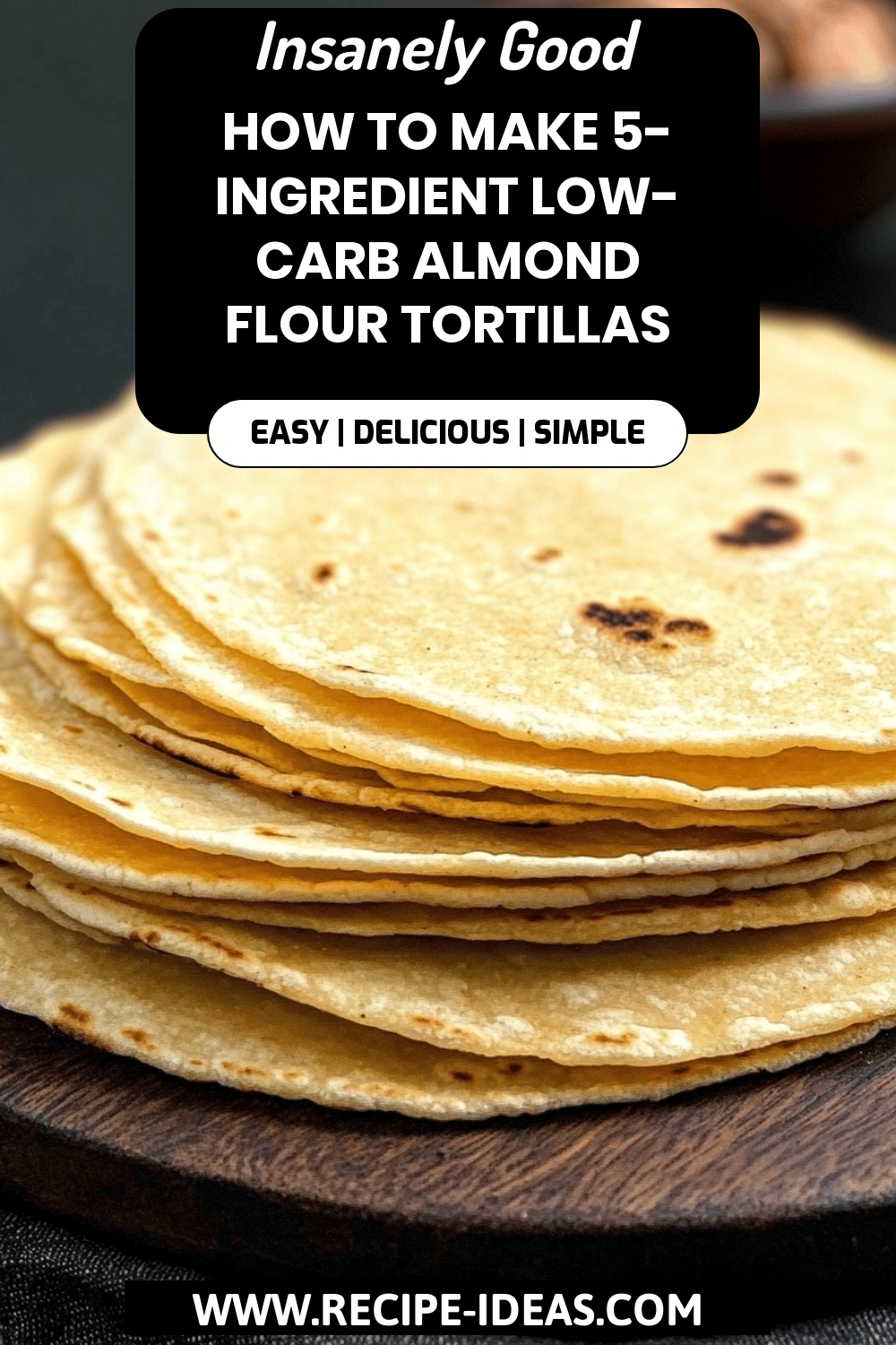 Low-Carb Almond Flour Tortillas final dish beautifully presented and ready to serve