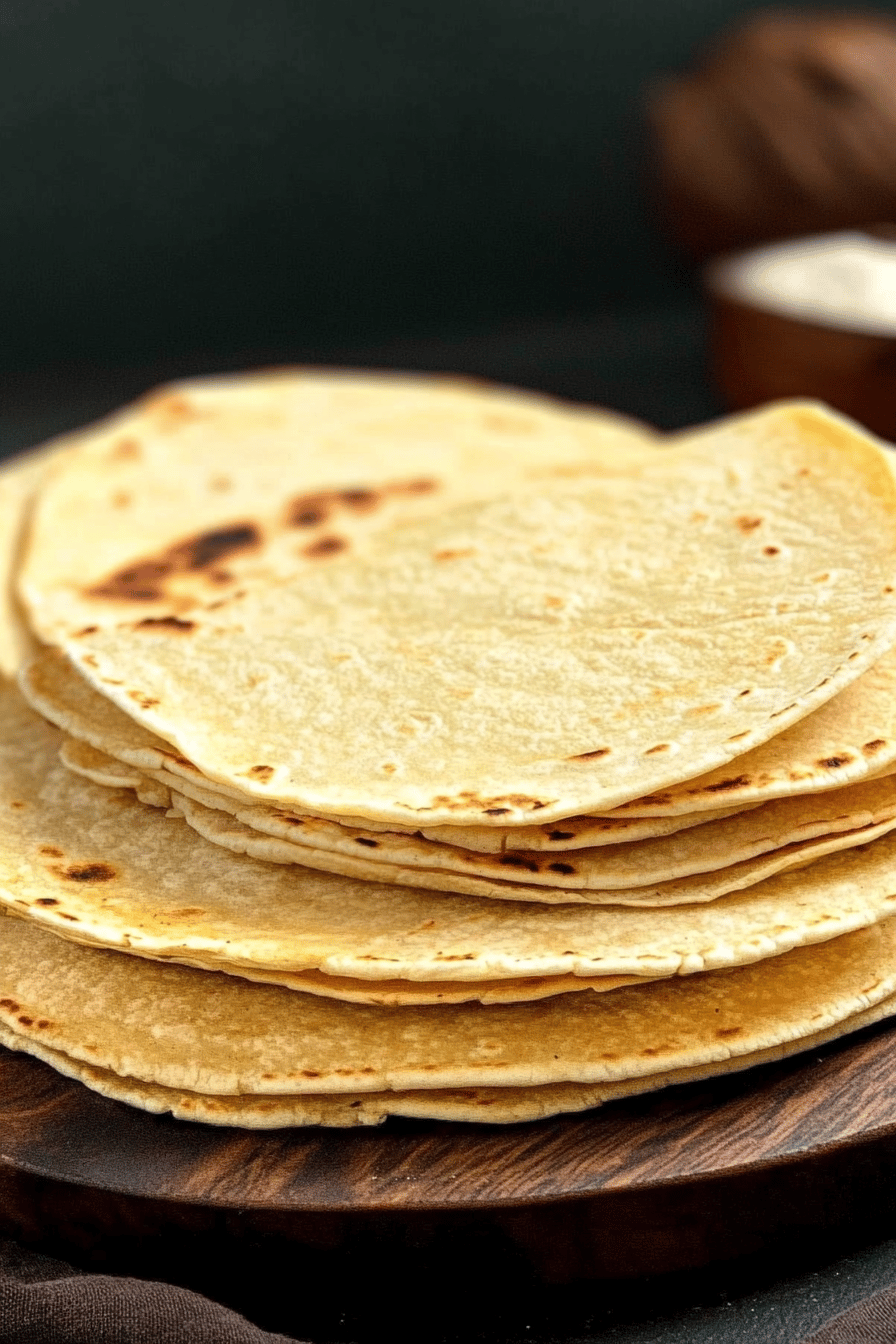 Low-Carb Almond Flour Tortillas ingredients organized and measured on kitchen counter
