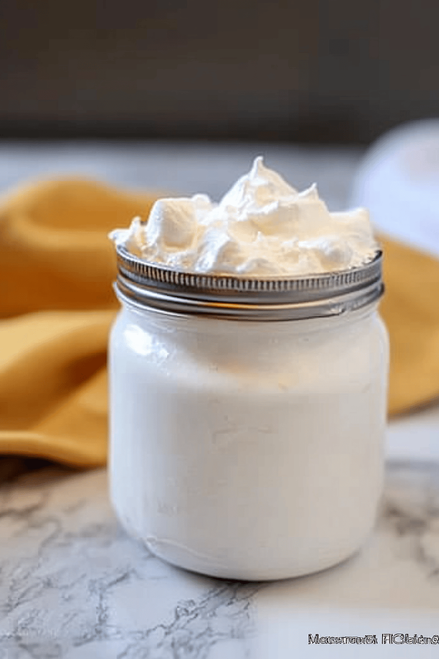 Marshmallow Fluff Recipes ingredients organized and measured on kitchen counter