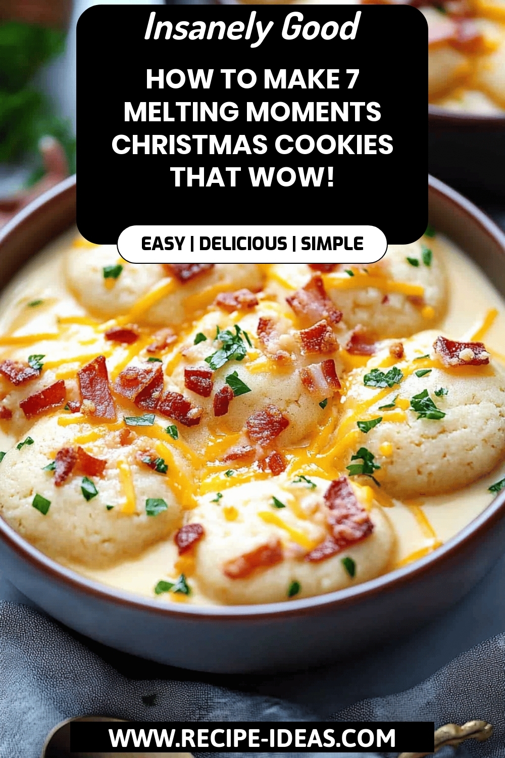 Melting Moments Cookies final dish beautifully presented and ready to serve