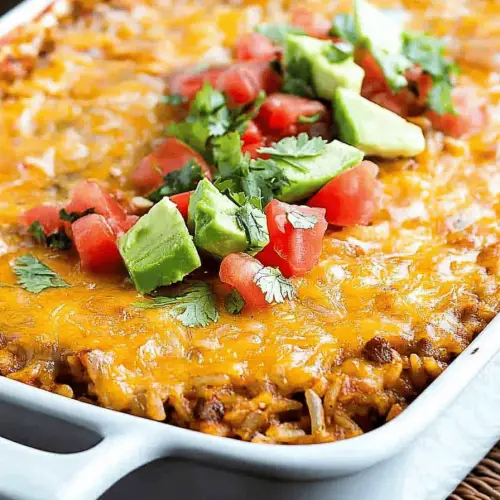 Mexican Chicken Rice Casserole