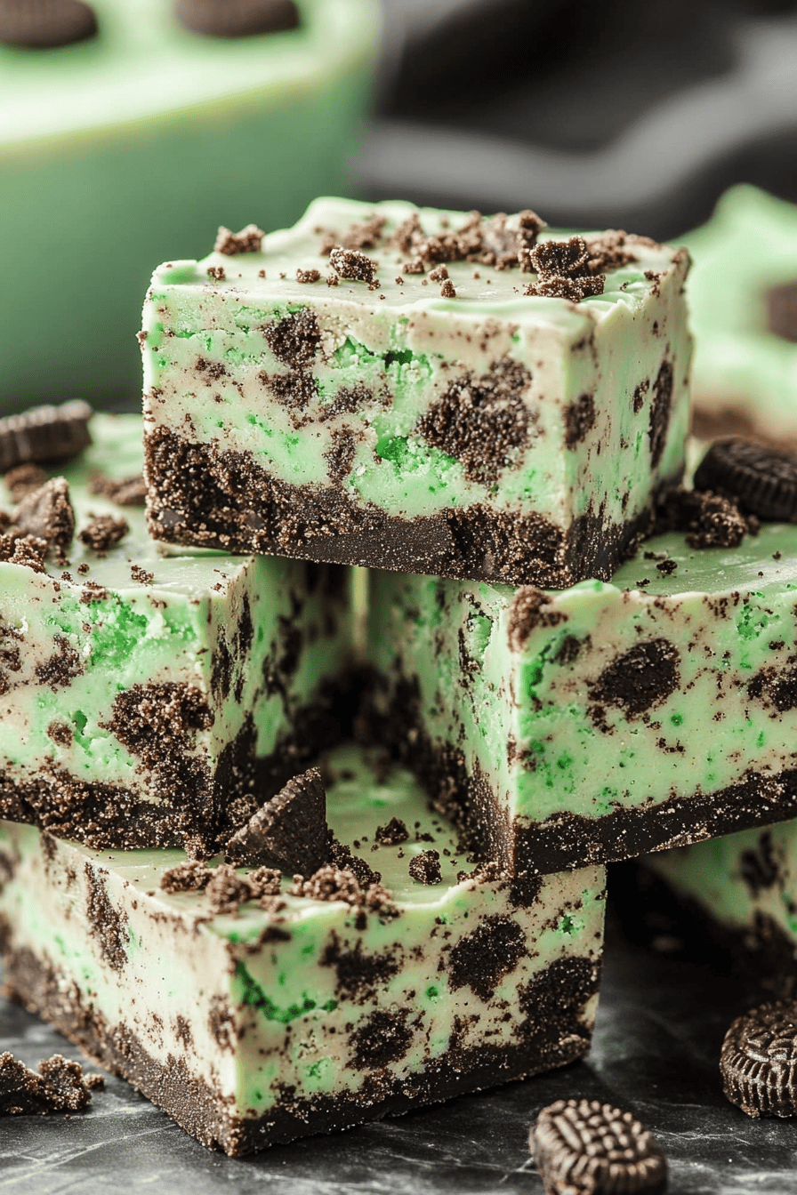 Mint Oreo Fudge Recipe ingredients organized and measured on kitchen counter