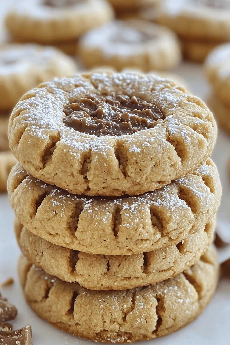 Muddy Buddy Peanut Butter Cookies slice on plate showing perfect texture and swirl pattern
