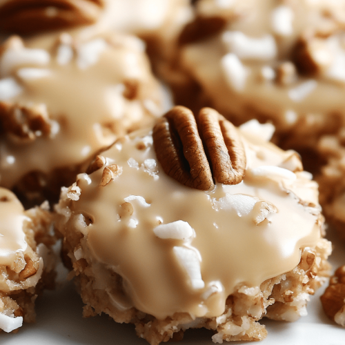 No-Bake Coconut Pecan Praline