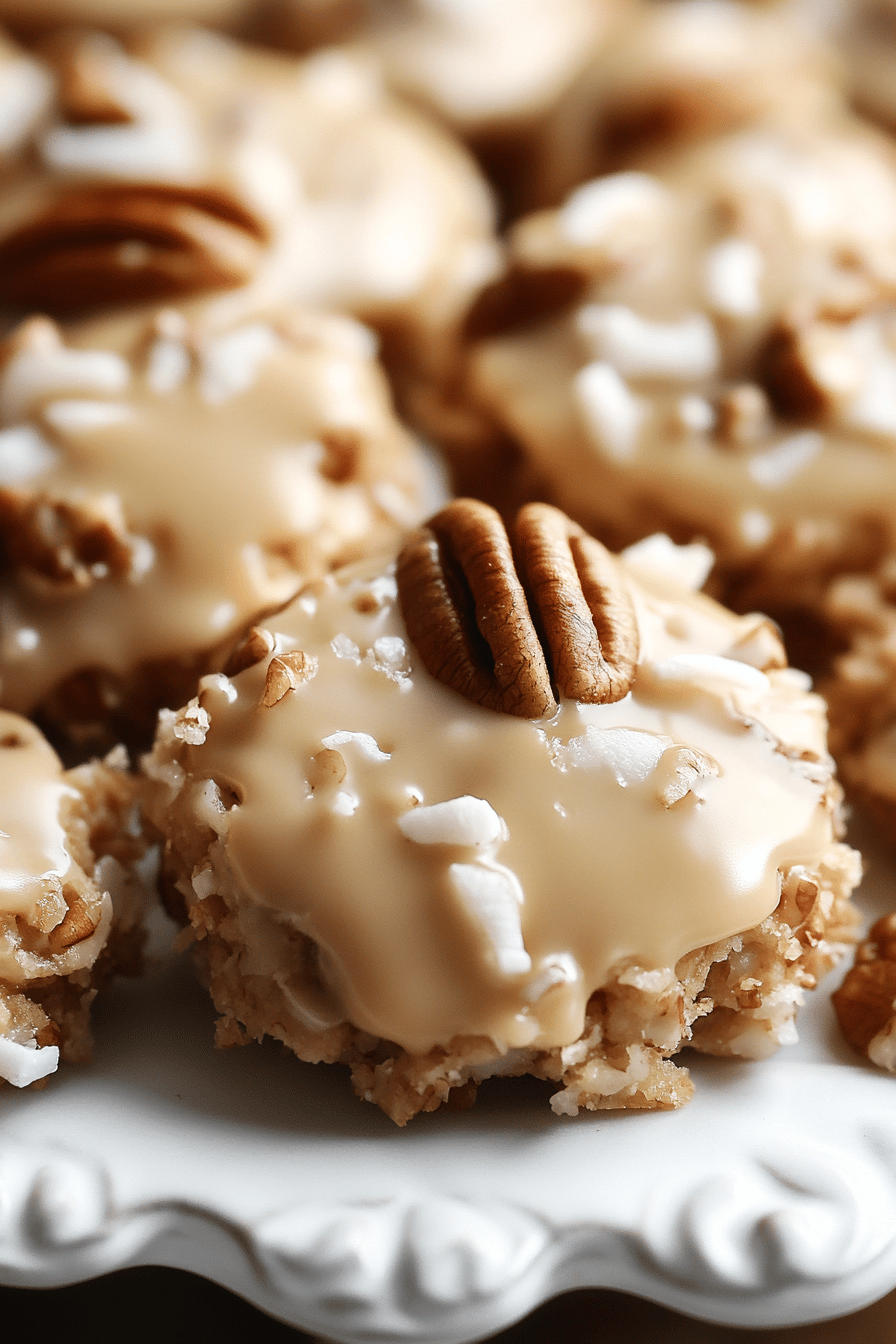 No-Bake Coconut Pecan Praline