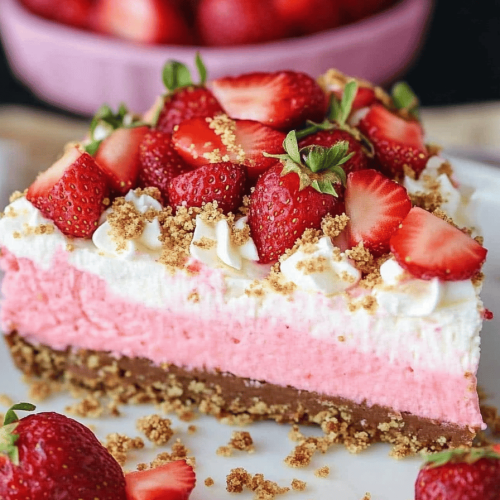 No-Bake Strawberry Cheesecake