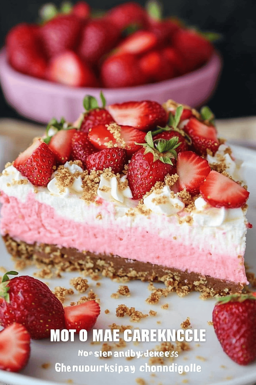 No-Bake Strawberry Cheesecake