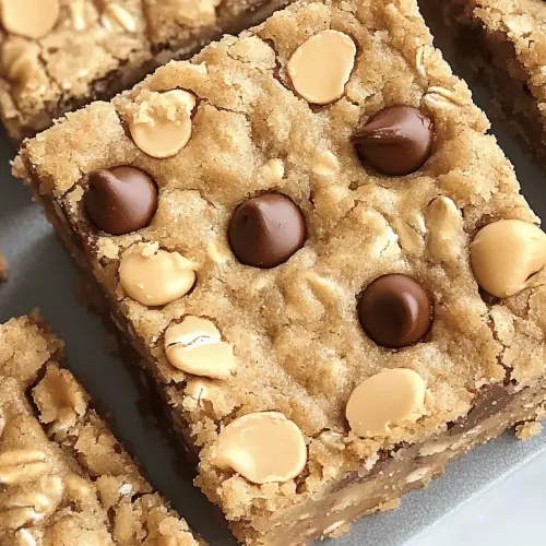 Oatmeal Chocolate Chip Peanut Butter Bars