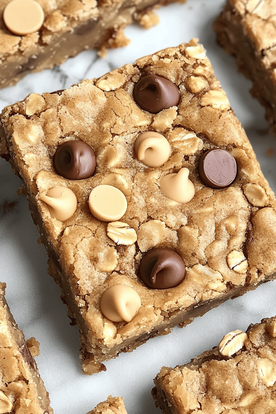 Oatmeal Chocolate Chip Peanut Butter Bars