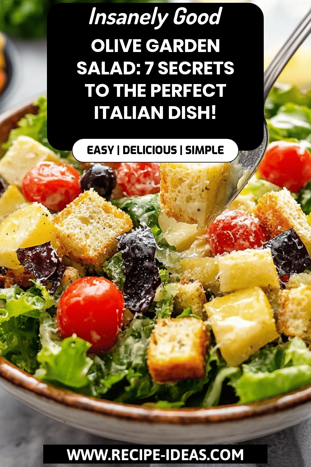 Olive Garden Salad Recipe final dish beautifully presented and ready to serve