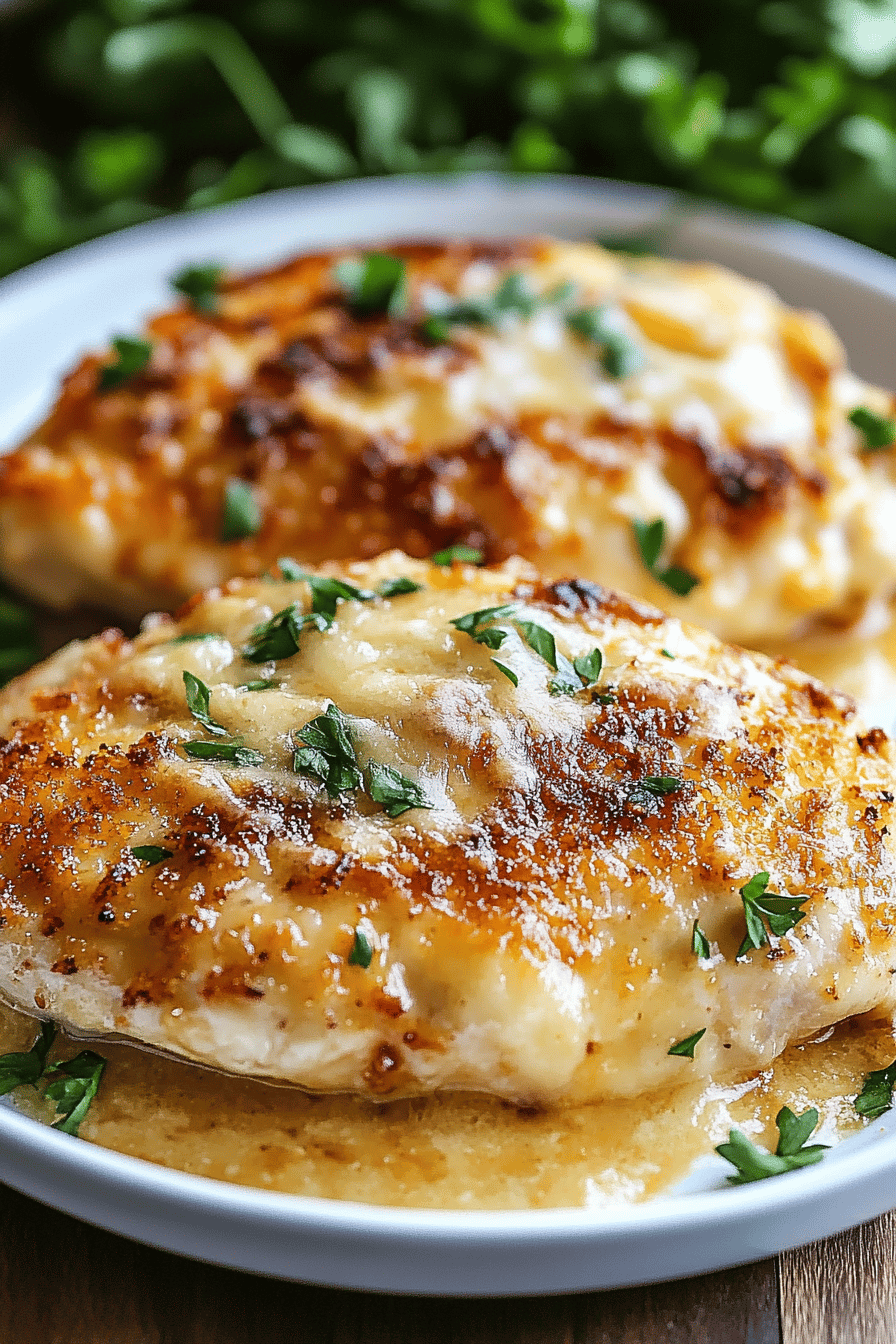 Parmesan Crusted Chicken Recipe slice on plate showing perfect texture and swirl pattern