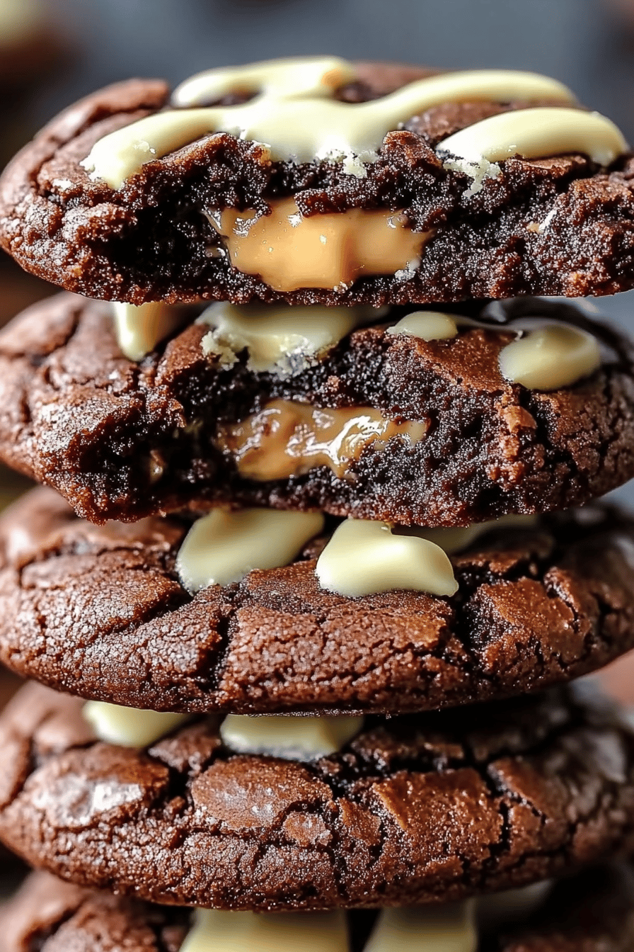Peanut Butter Brownie Cookies ingredients organized and measured on kitchen counter