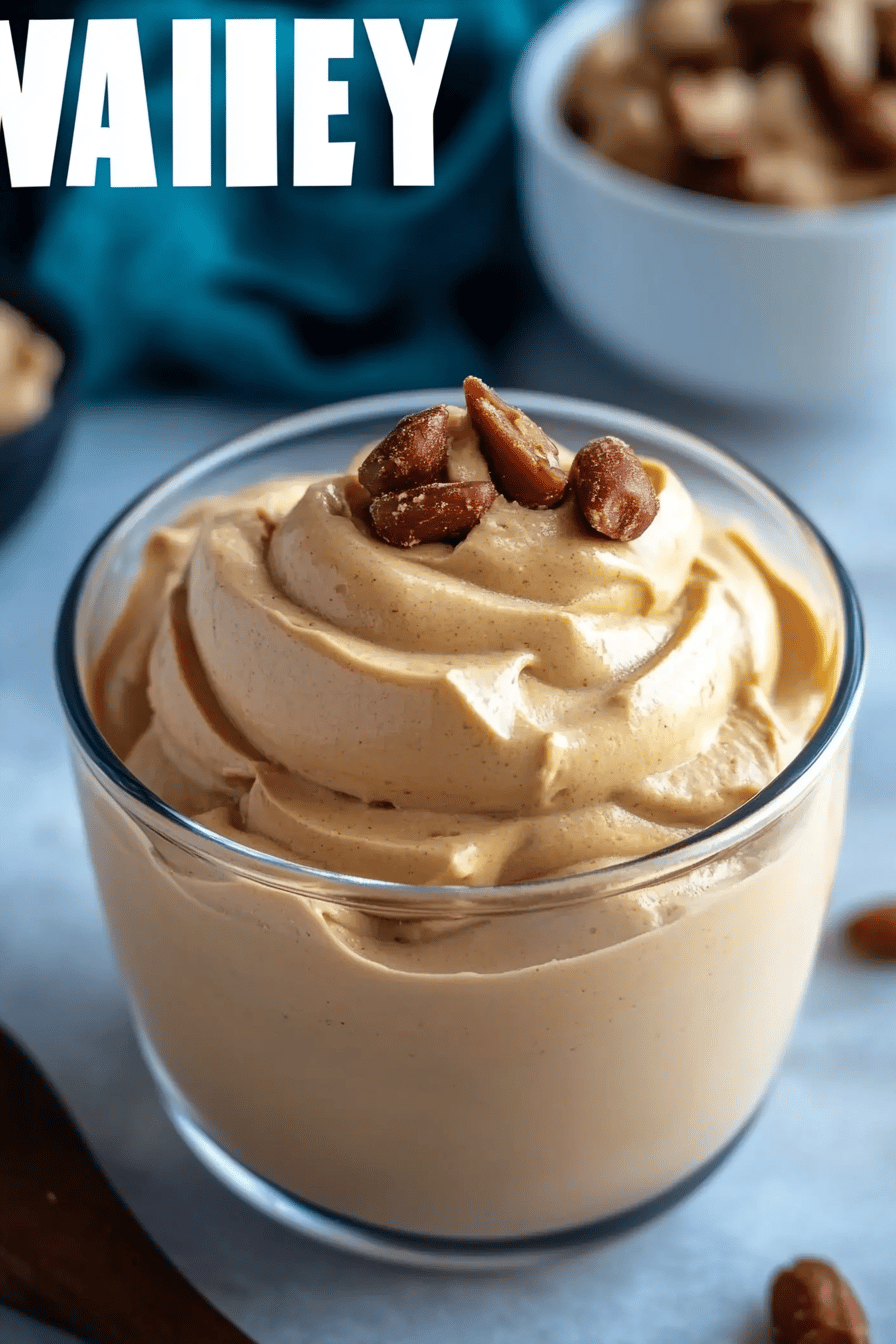 Peanut Butter Mousse ingredients organized and measured on kitchen counter