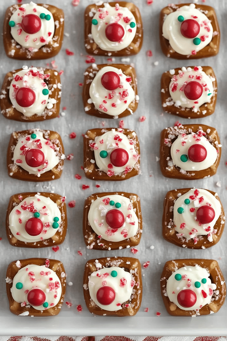 Peppermint Bark Pretzel Bites slice on plate showing perfect texture and swirl pattern