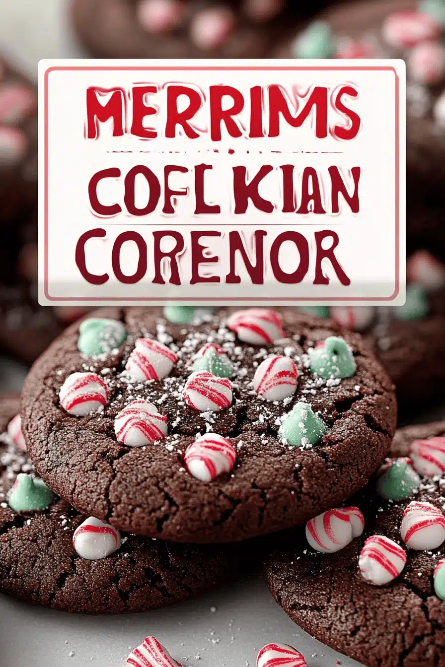 Peppermint Chocolate Cookies slice on plate showing perfect texture and swirl pattern