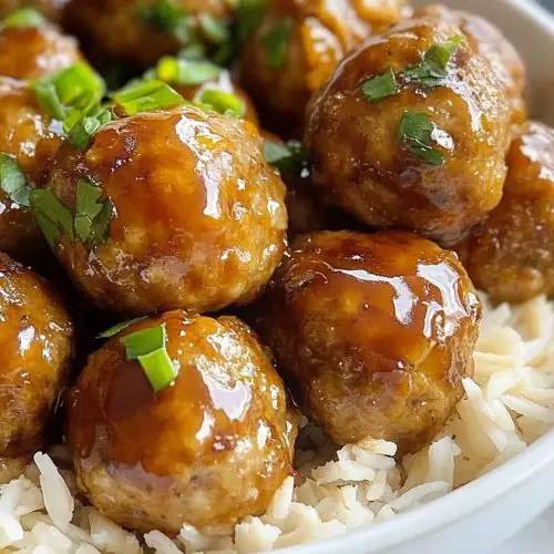 Pineapple Teriyaki Chicken Meatballs