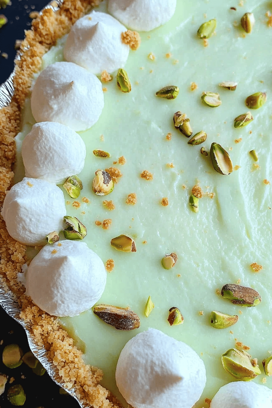 Pistachio Cheesecake Pie ingredients organized and measured on kitchen counter