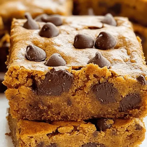 Pumpkin Chocolate Chip Bars