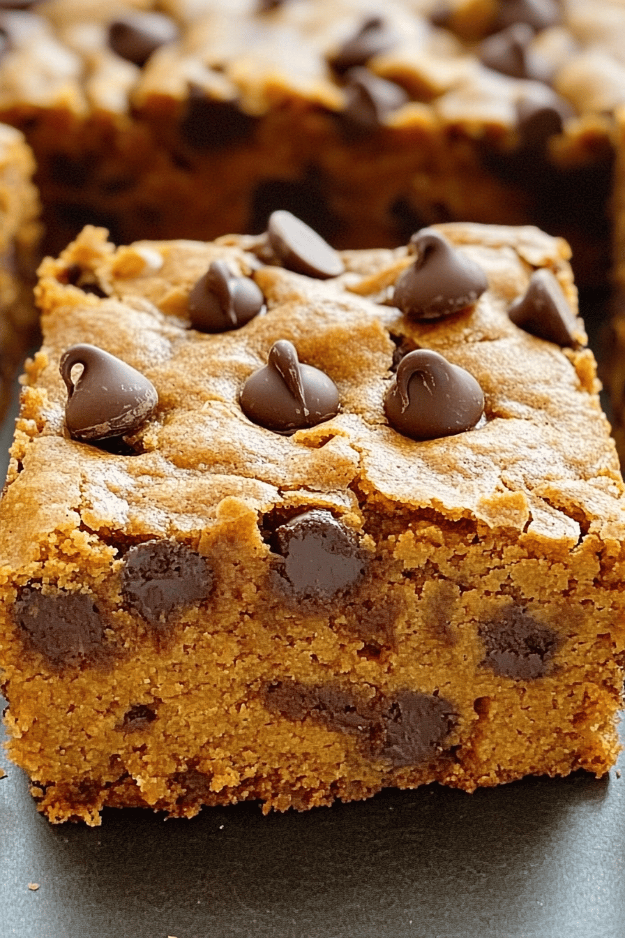 Pumpkin Chocolate Chip Bars ingredients organized and measured on kitchen counter