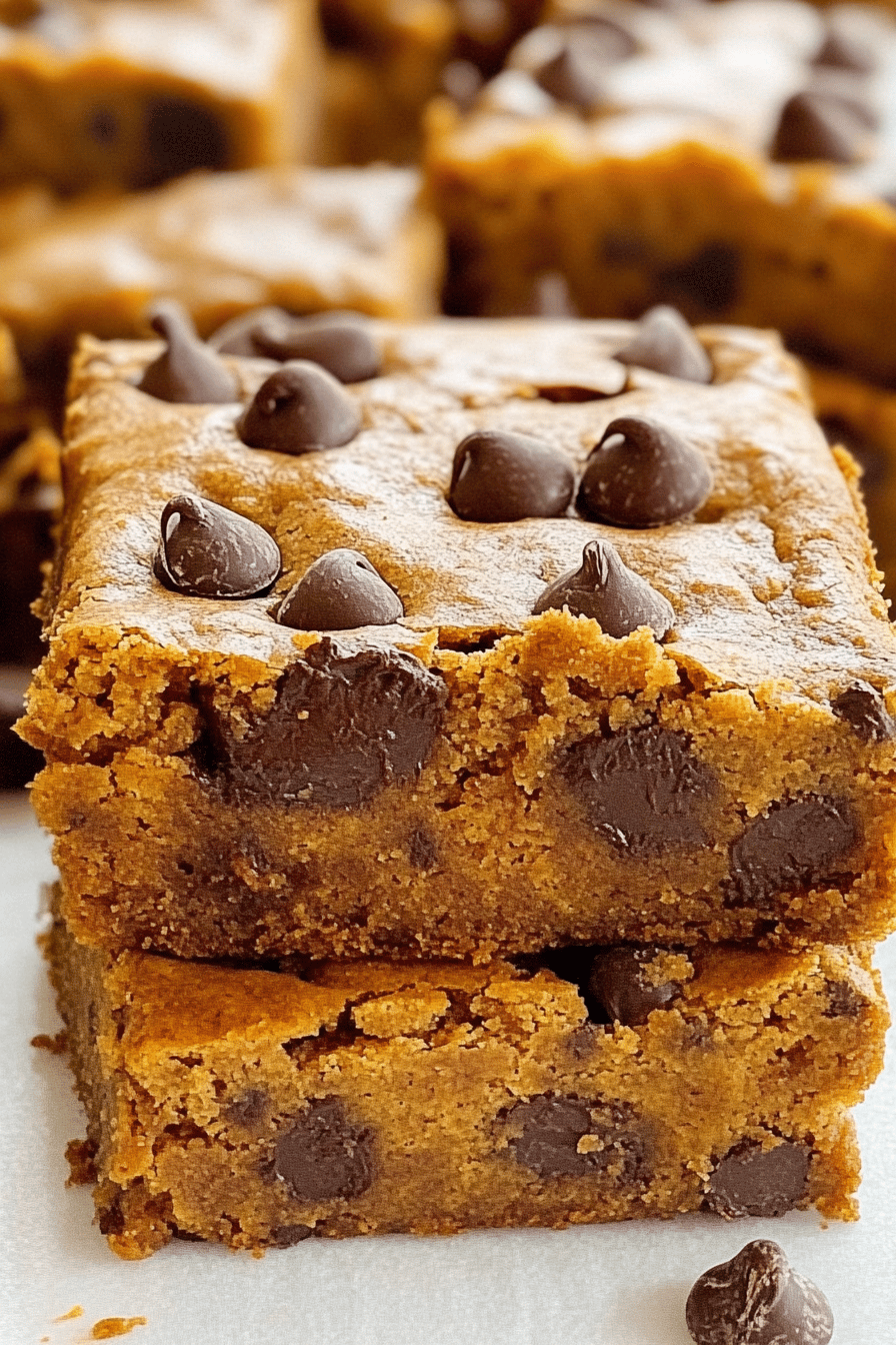 Pumpkin Chocolate Chip Bars