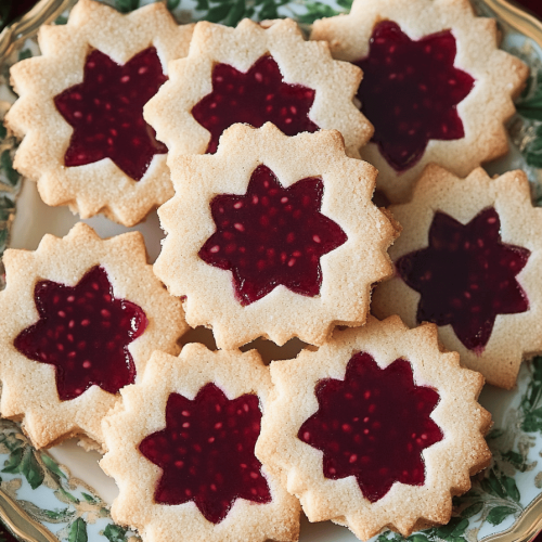 Raspberry Linzer Cookies