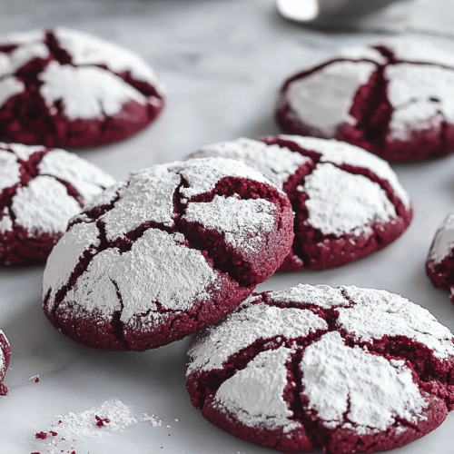 Red Velvet Crinkle Cookie Recipe