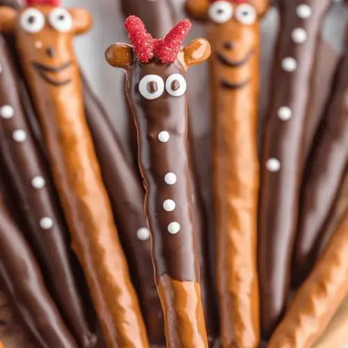 Reindeer Pretzel Rods