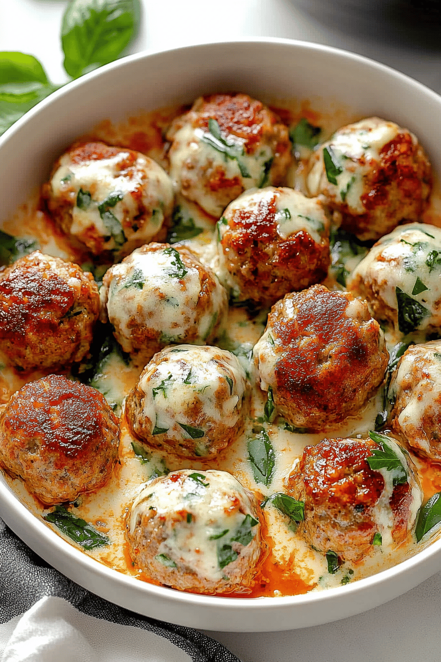 Ricotta Meatballs ingredients organized and measured on kitchen counter