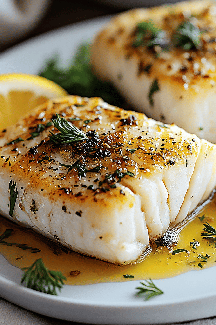 Seared Cod Recipe ingredients organized and measured on kitchen counter