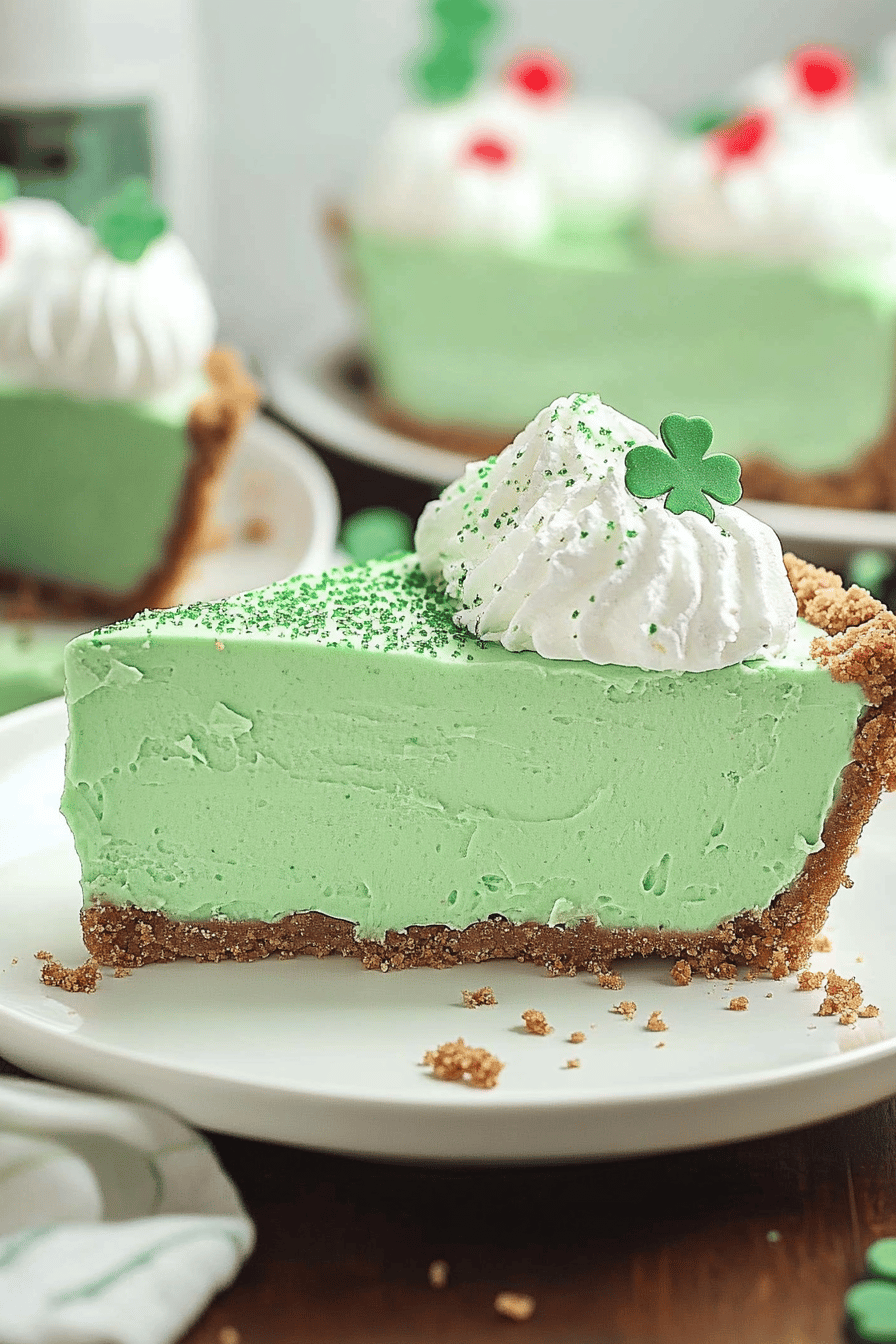 Shamrock Shake Pie Recipe ingredients organized and measured on kitchen counter