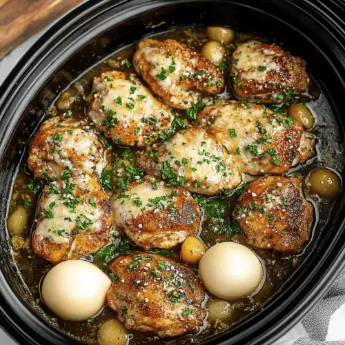 Slow Cooker Garlic Parmesan Chicken