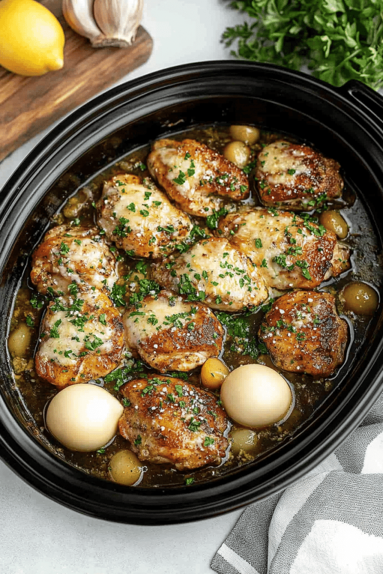 Slow Cooker Garlic Parmesan Chicken