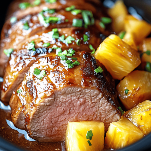Slow Cooker Pineapple Pork Loin