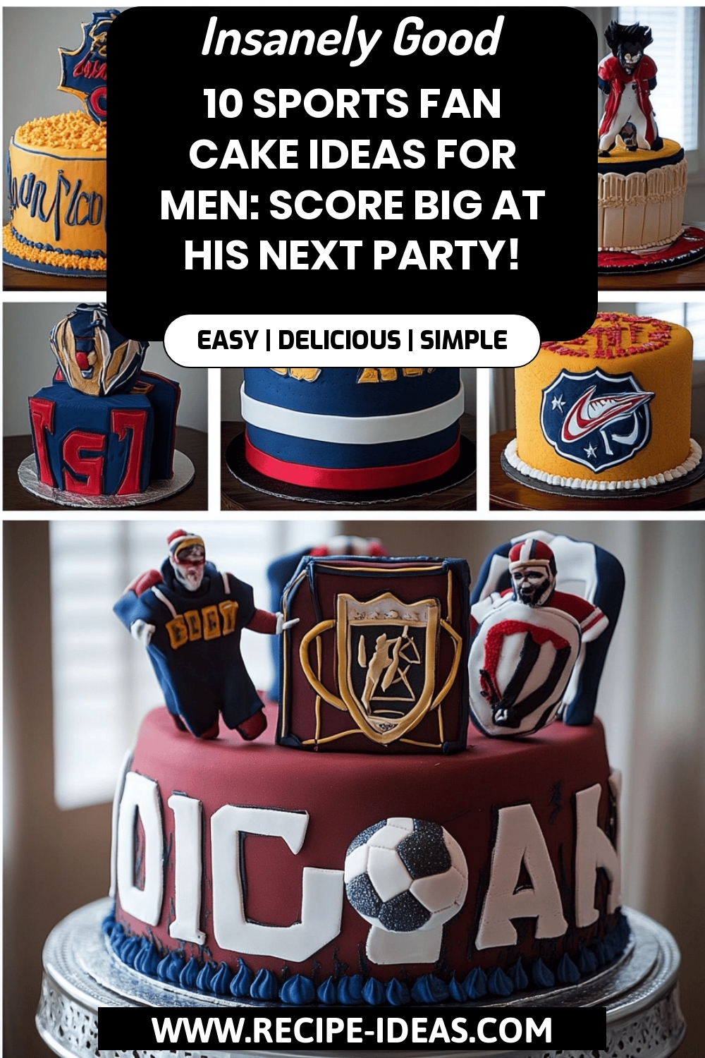 Sports Fan Cake Ideas final dish beautifully presented and ready to serve