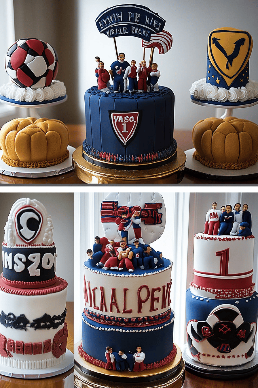 Sports Fan Cake Ideas ingredients organized and measured on kitchen counter