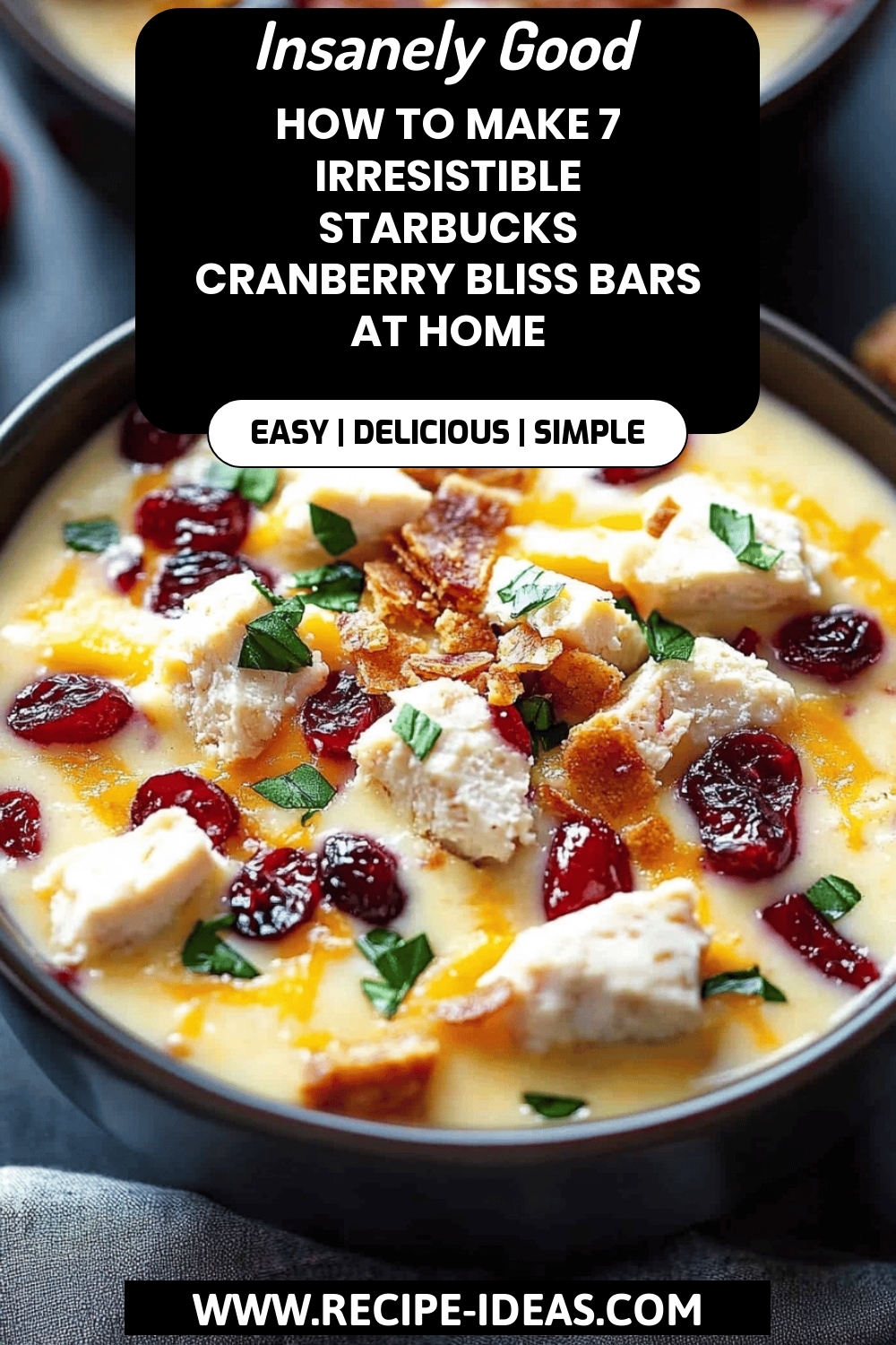 Starbucks Cranberry Bliss Bars Recipe final dish beautifully presented and ready to serve