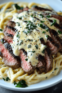 Steak Gorgonzola Alfredo